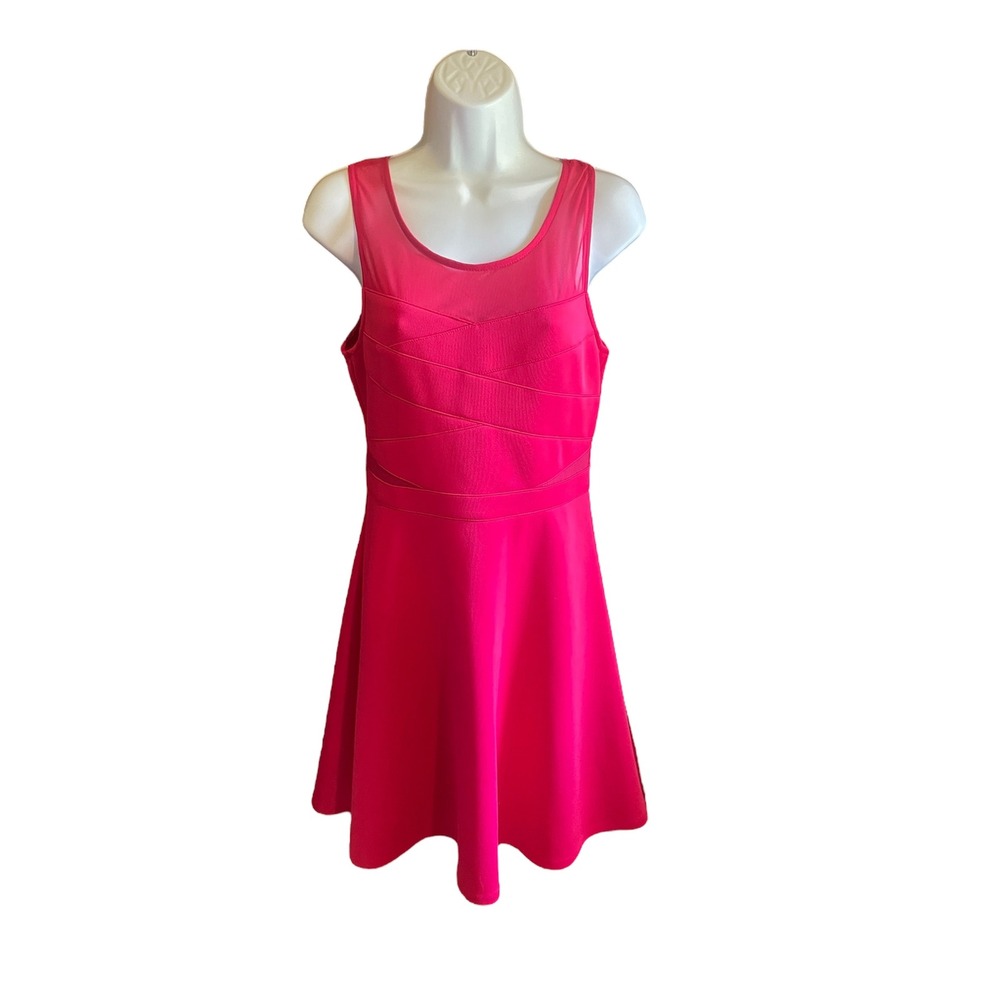 Guess Pink Party Dress Fit and Flare Sleeveless Mini Dress Size 4